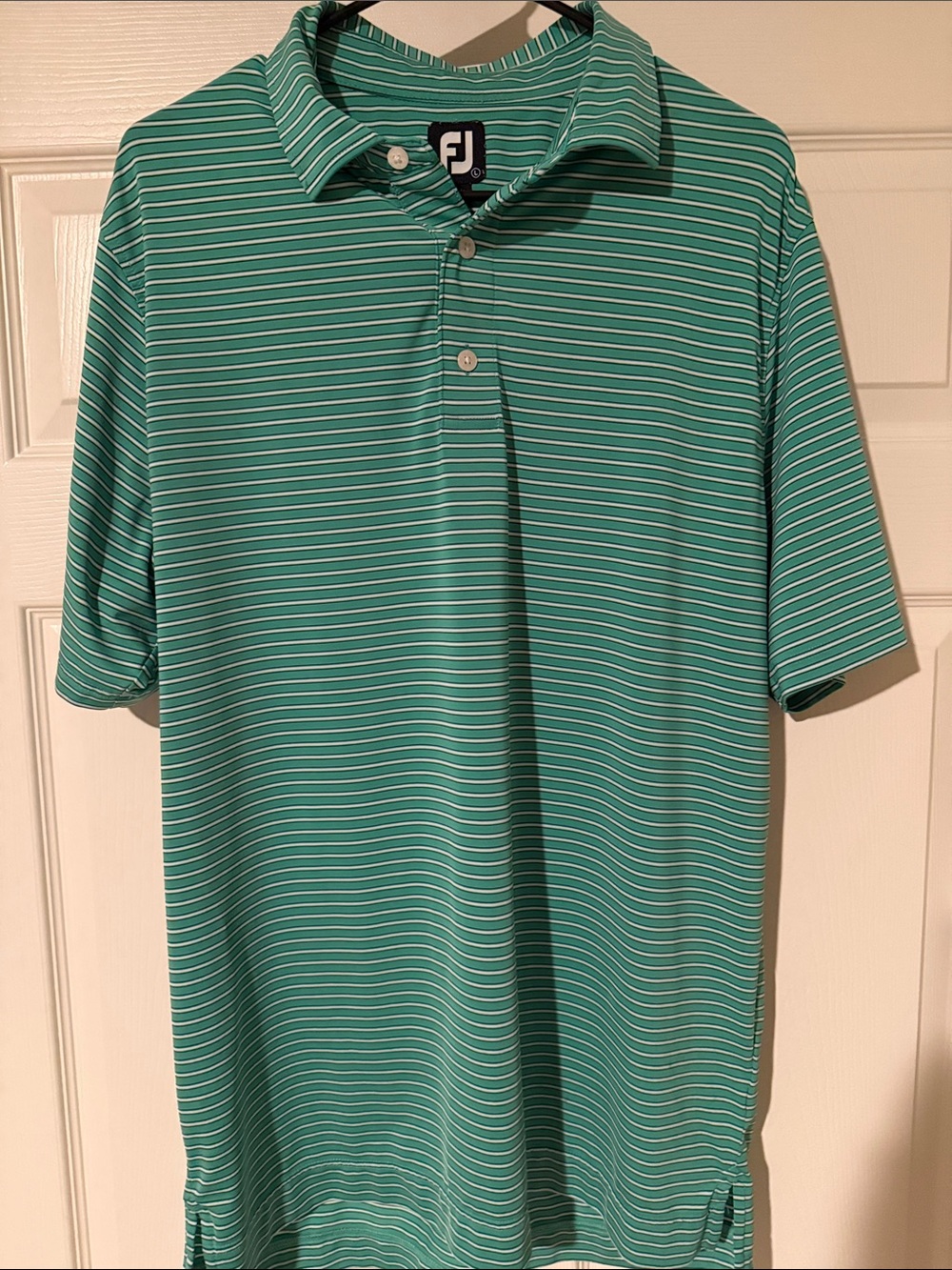 FootJoy Green Stripe Performance Polo